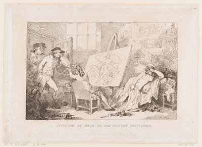 Störning av arbetet eller ”Målaren som störs” av Thomas Rowlandson