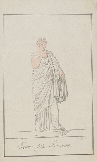Ung romersk flicka av Thomas Rowlandson