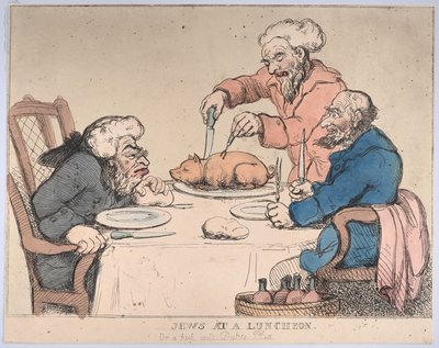Judar vid en lunch, 1794, 1794. av Thomas Rowlandson