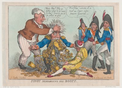 Junot Disgorging His Booty, 17 oktober 1808., 17 oktober 1808. av Thomas Rowlandson