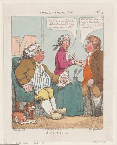 Justitie, 30 augusti 1799, 30 augusti 1799. av Thomas Rowlandson