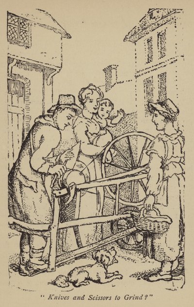 Knivar och saxar att slipa? av Thomas Rowlandson