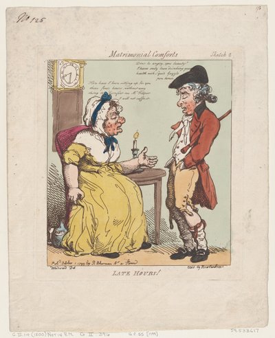 Late Hours!, 1 oktober 1799., 1 oktober 1799. av Thomas Rowlandson