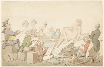 Lågfigur på Somerset House av Thomas Rowlandson
