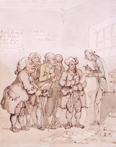 Låneentreprenörer, sent 1700-tidigt 1800-tal av Thomas Rowlandson