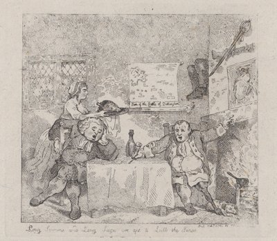 Långa predikningar och långa belägringar är ägnade att dämpa sinnena, 11 februari 1783., 11 februari 1783. av Thomas Rowlandson