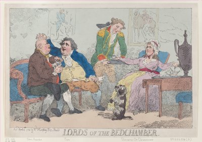 Lords of the Bedroom, 14 april 1784., 14 april 1784. av Thomas Rowlandson