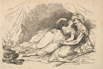 Kärlek i öster, 1787. av Thomas Rowlandson