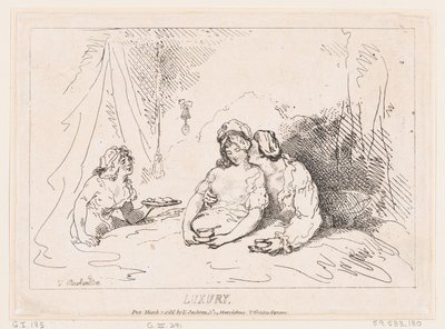 Lyx, 7 mars 1786., 7 mars 1786. av Thomas Rowlandson