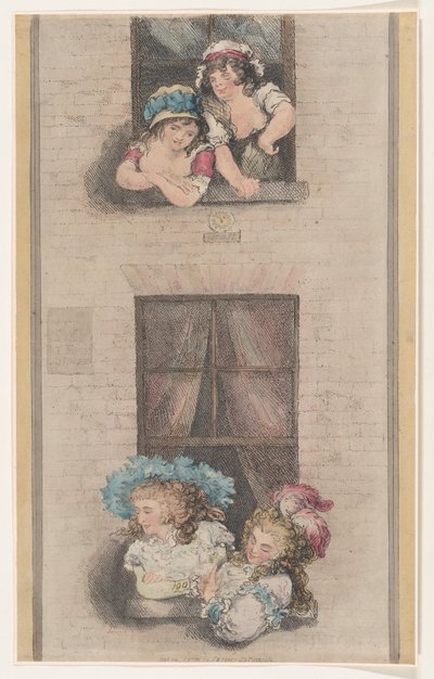 Pigor och älskarinnor, 1 december 1791., 1 december 1791. av Thomas Rowlandson