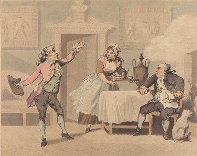 Förvaltare och Spouter, 1784. av Thomas Rowlandson