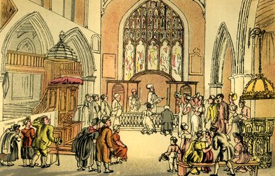 "Dr Dicky Bends äktenskap" av Thomas Rowlandson