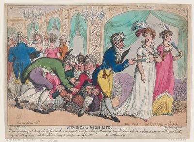Miseries of High Life, 1 mars 1808., 1 mars 1808. av Thomas Rowlandson