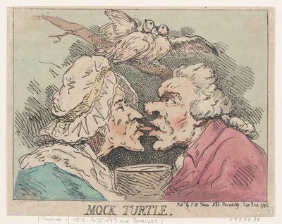 Mock Turtle, 24 januari 1785, 24 januari 1785. av Thomas Rowlandson
