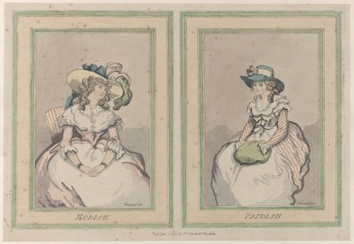Modish and Prudish, 1 december 1791., 1 december 1791. av Thomas Rowlandson