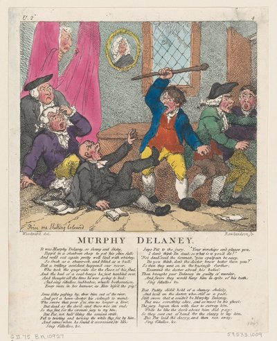 Murphy Delaney, 15 juni 1807, 15 juni 1807. av Thomas Rowlandson