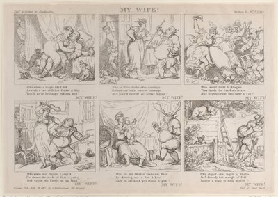 Min fru!, 16 november 1815, 16 november 1815. av Thomas Rowlandson