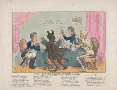 Nap and His Friends in their Glory, 1 oktober 1813., 1 oktober 1813. av Thomas Rowlandson