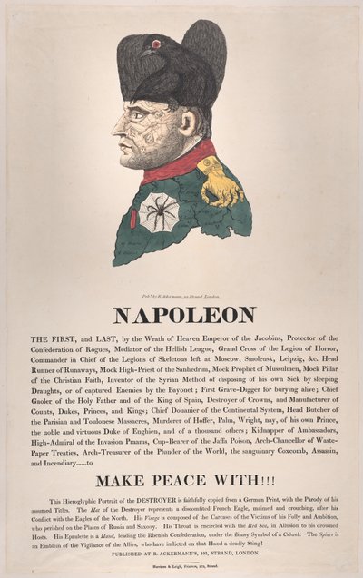 Napoleon, mars 1814, mars 1814. av Thomas Rowlandson