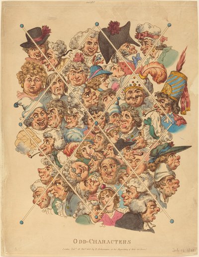 Udda-karaktärer av Thomas Rowlandson