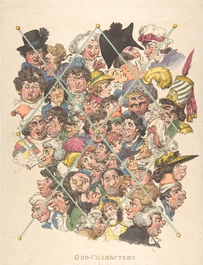 Udda tecken, 16 februari 1801, 16 februari 1801. av Thomas Rowlandson