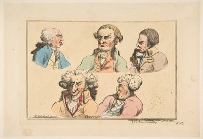 Oddities, januari 1794. av Thomas Rowlandson