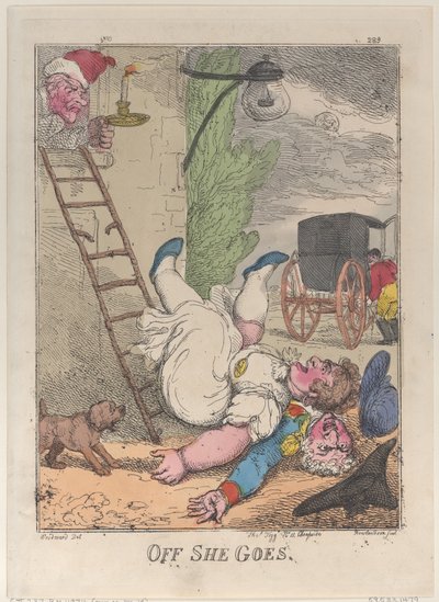 Hon går bort, 1812, 1812. av Thomas Rowlandson