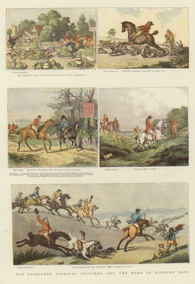 Gammaldags sportbilder av Thomas Rowlandson
