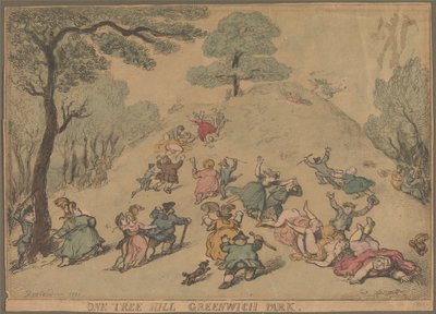 One Tree Hill i Greenwich Park av Thomas Rowlandson