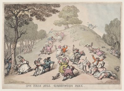 One Tree Hill, Greenwich Park, 1802, 1802. av Thomas Rowlandson