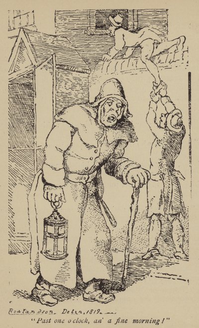 Efter klockan ett, jag har en bra morgon! av Thomas Rowlandson