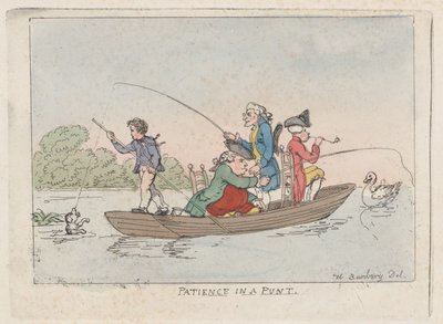 Tålamod i en Punt, ca. 1803., ca. 1803. av Thomas Rowlandson