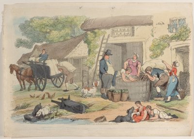 Plåt 16, från World in Miniature, 1816., 1816. av Thomas Rowlandson