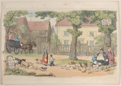 Plåt 32, från World in Miniature, 1816., 1816. av Thomas Rowlandson
