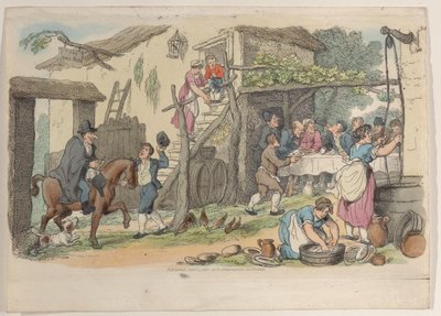 Plåt 34, från World in Miniature, 1816., 1816. av Thomas Rowlandson