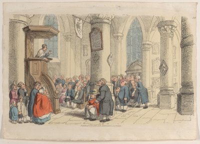 Plåt 38, från World in Miniature, 1816., 1816. av Thomas Rowlandson
