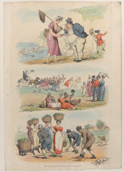 Plåt 8, från World in Miniature, 1816., 1816. av Thomas Rowlandson