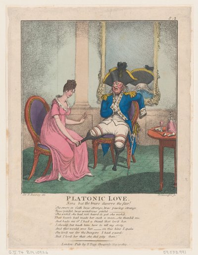 Platonisk kärlek, 30 maj 1807., 30 maj 1807. av Thomas Rowlandson