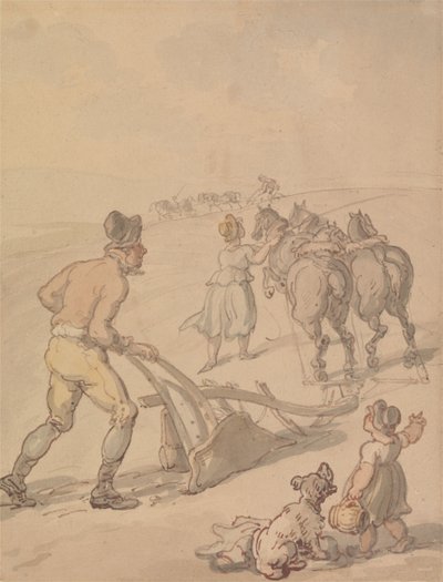 Plöjning av Thomas Rowlandson