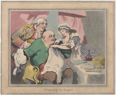 Förberedelse för nattvarden, 22 oktober 1789., 22 oktober 1789. av Thomas Rowlandson