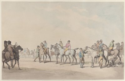 Förberedelser inför loppet av Thomas Rowlandson