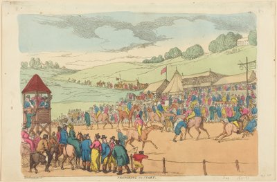 Förberedelser inför starten av Thomas Rowlandson
