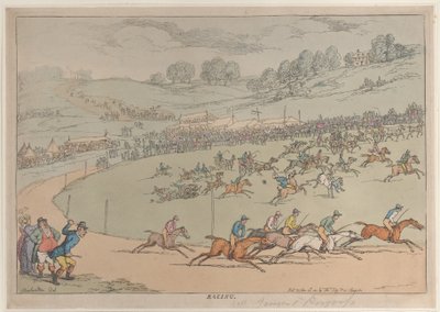 Racing, 20 oktober 1811, 20 oktober 1811. av Thomas Rowlandson