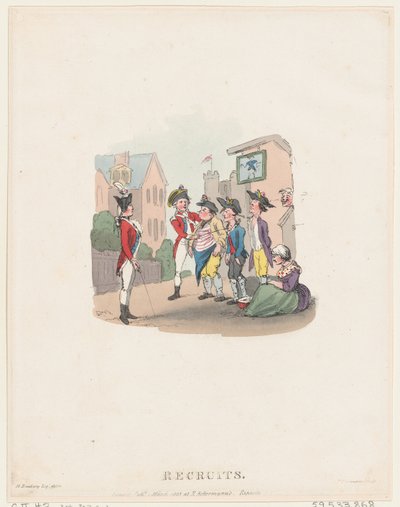 Rekryter, 1 mars 1803., 1 mars 1803. av Thomas Rowlandson