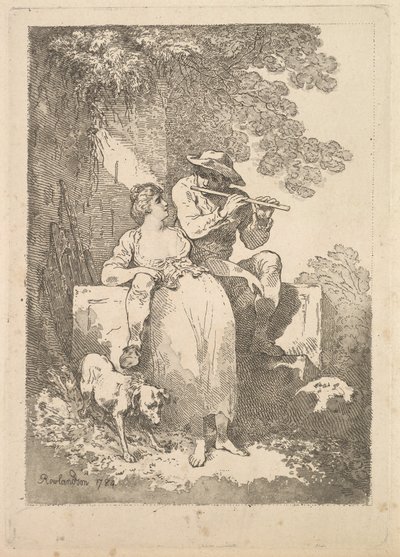 Vila från arbetet på soliga dagar, 1784-87. av Thomas Rowlandson