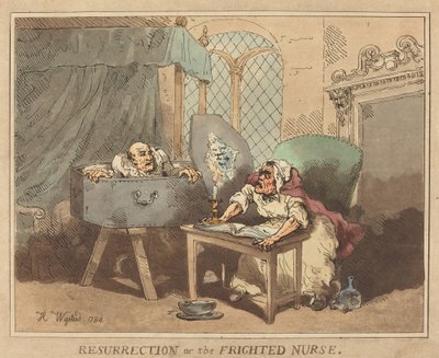 Resurrection, eller The Frighted Nurse av Thomas Rowlandson