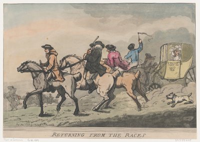 Återvänder från loppen, 1 december 1791, 1 december 1791. av Thomas Rowlandson