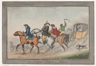 Återvänder från loppen, 1 december 1791, 1 december 1791. av Thomas Rowlandson