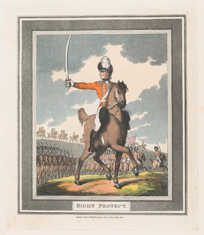 Right Protect, 1 september 1798., 1 september 1798. av Thomas Rowlandson