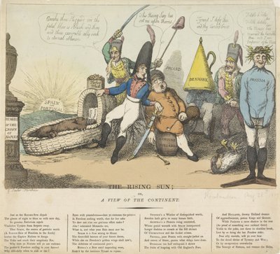 Soluppgång över Europa, 1809 av Thomas Rowlandson